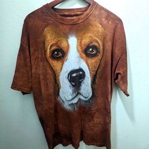 Modern The Mountain Beagle Dog Tee Shirt Tie Dye Printed Tag